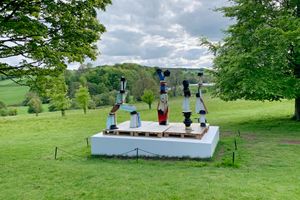 [Damien Hirst][0], _The Hat Makes the Man_ (2004-7). Yorkshire Sculpture Park, United Kingdom. Photo: Georges Armaos. 


[0]: https://ocula.com/artists/damien-hirst/